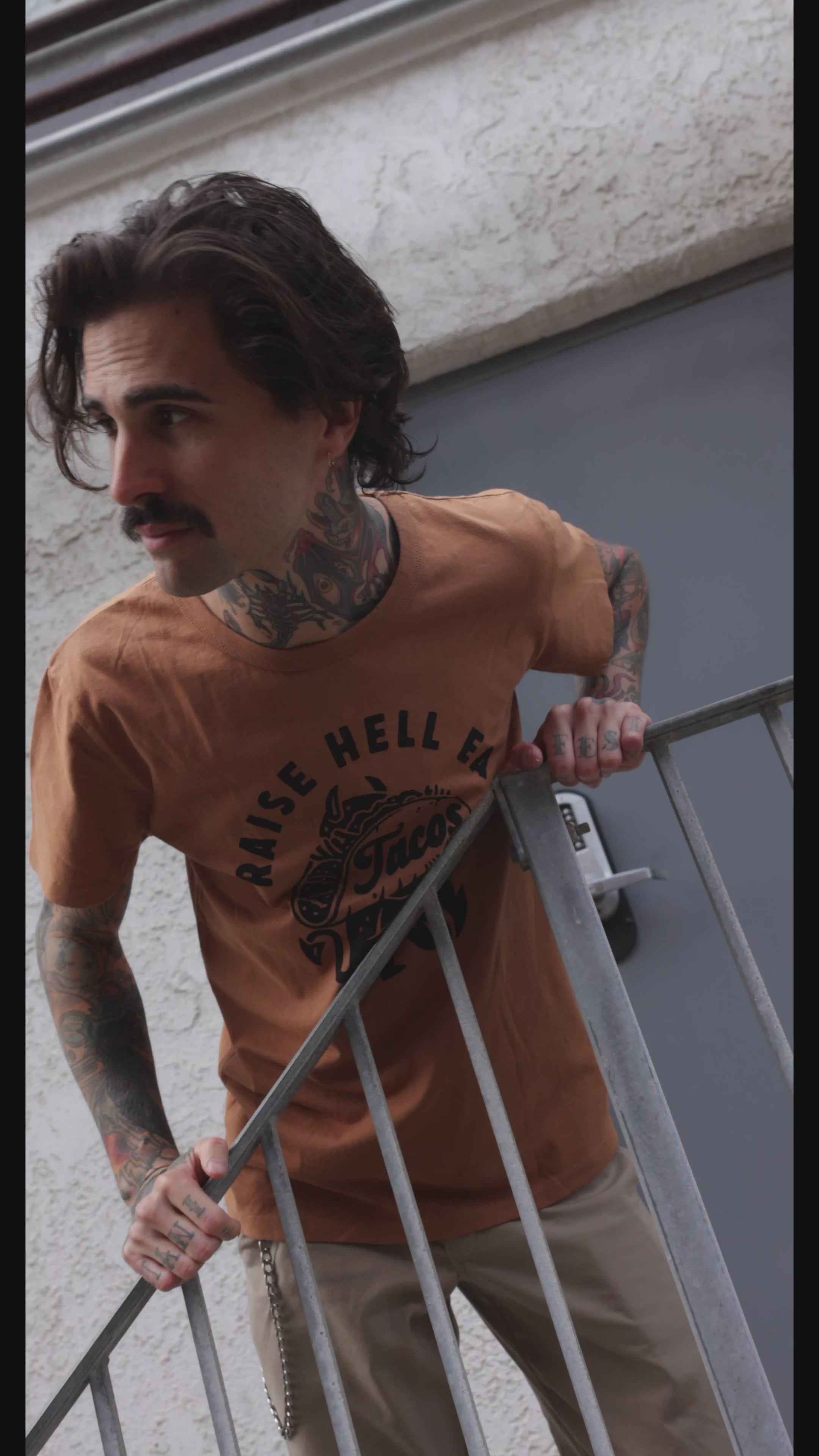 Raise Hell Eat Tacos Tee