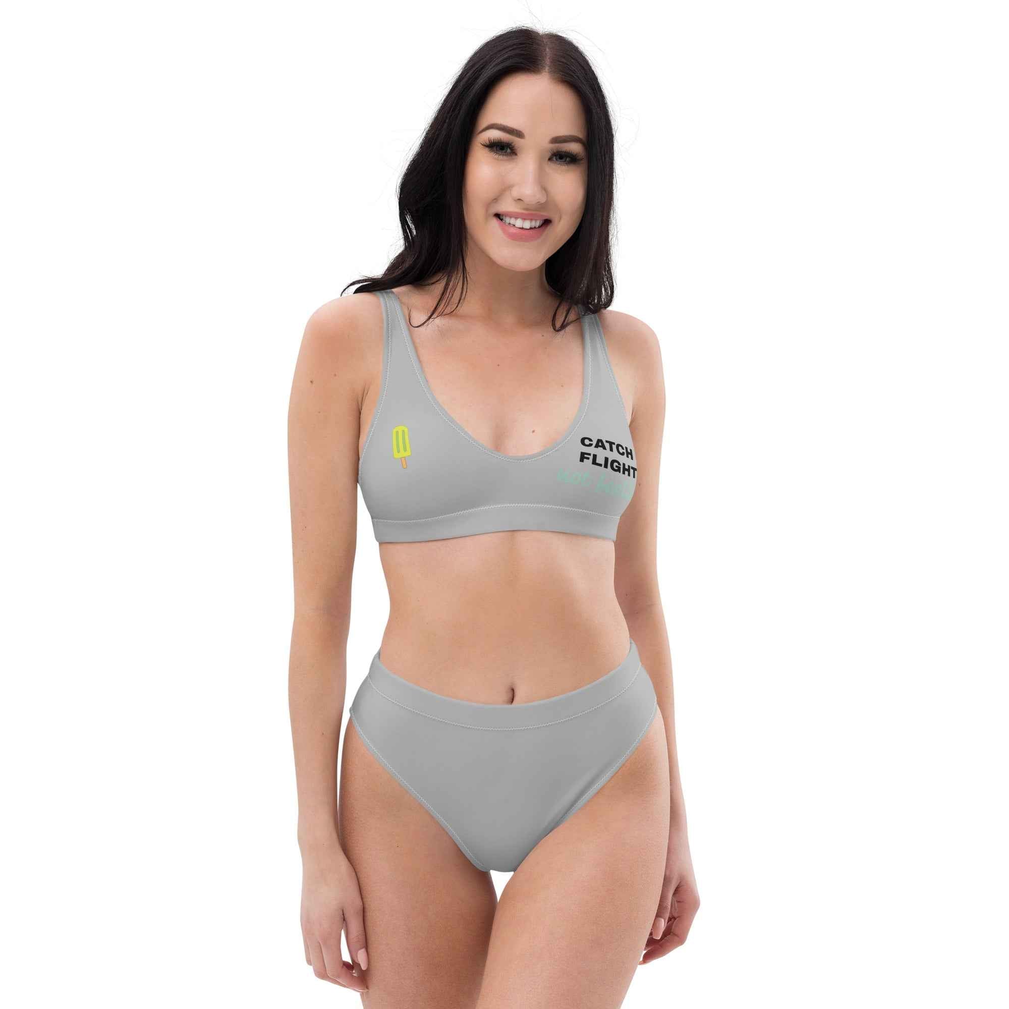 Recycled high-waisted bikini