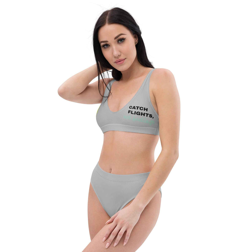 Recycled high-waisted bikini