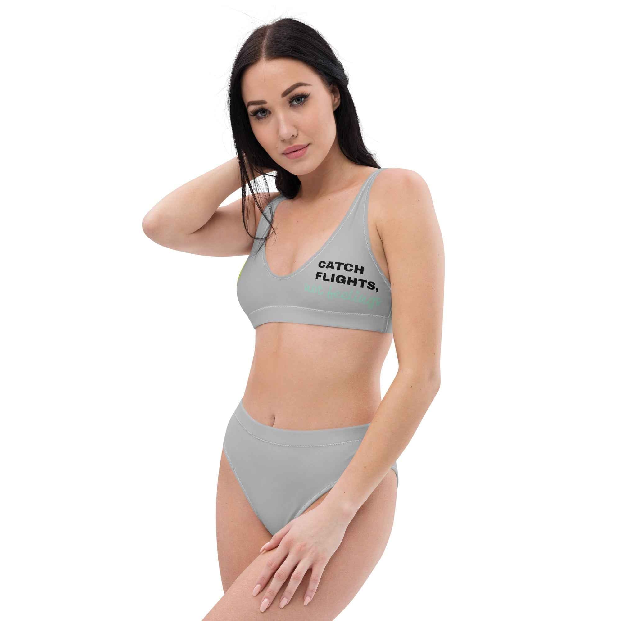 Recycled high-waisted bikini