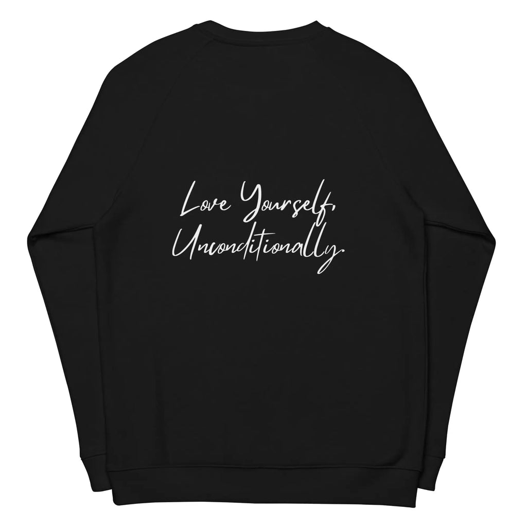 Organic sweatshirt SELF LOVE Unisex organic raglan sweatshirt DC-Maiden-Art