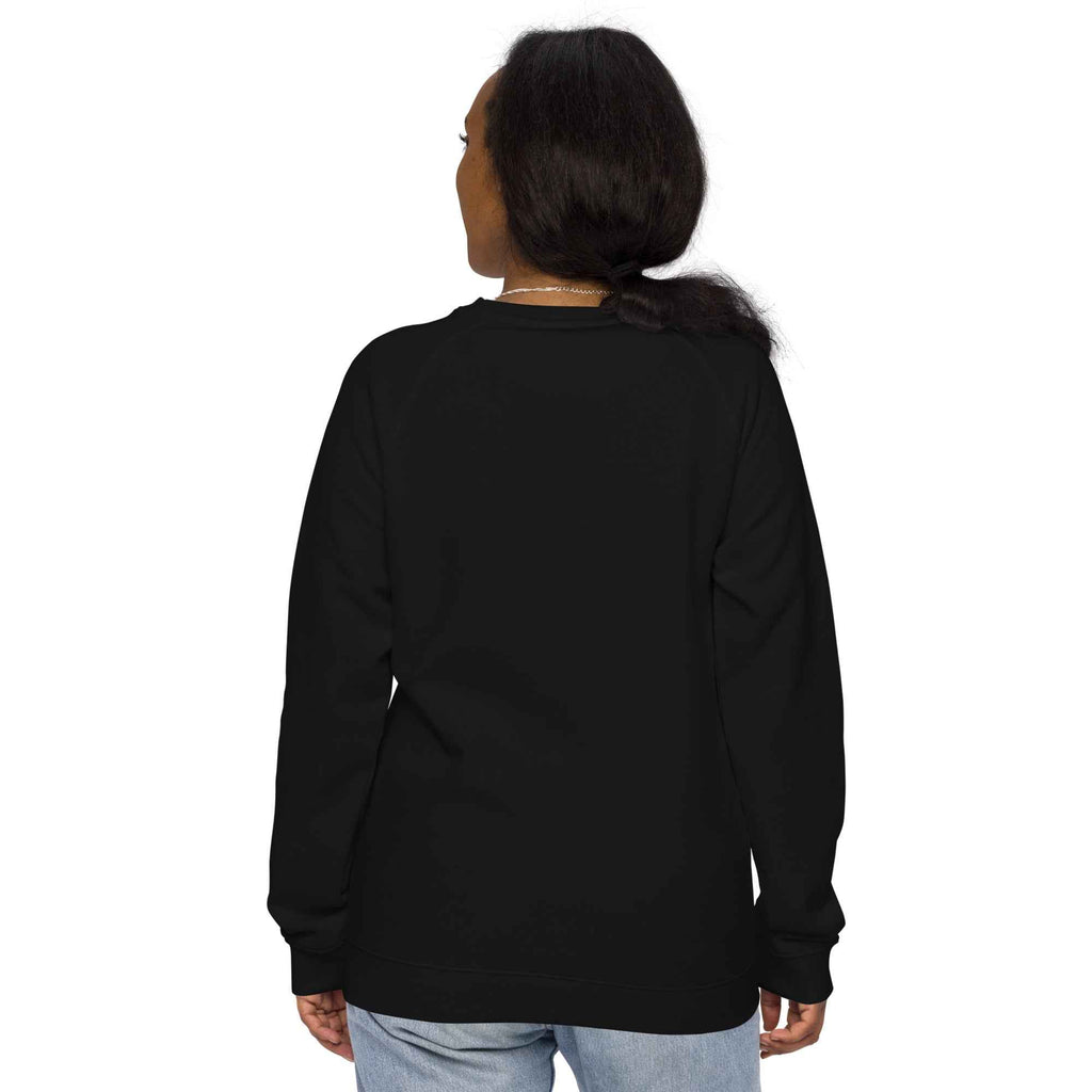 Unisex organic raglan sweatshirt