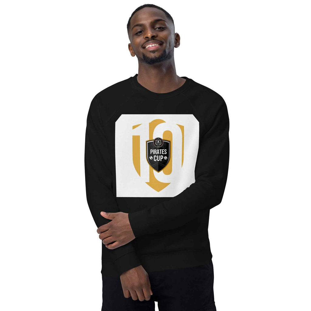 Unisex organic raglan sweatshirt
