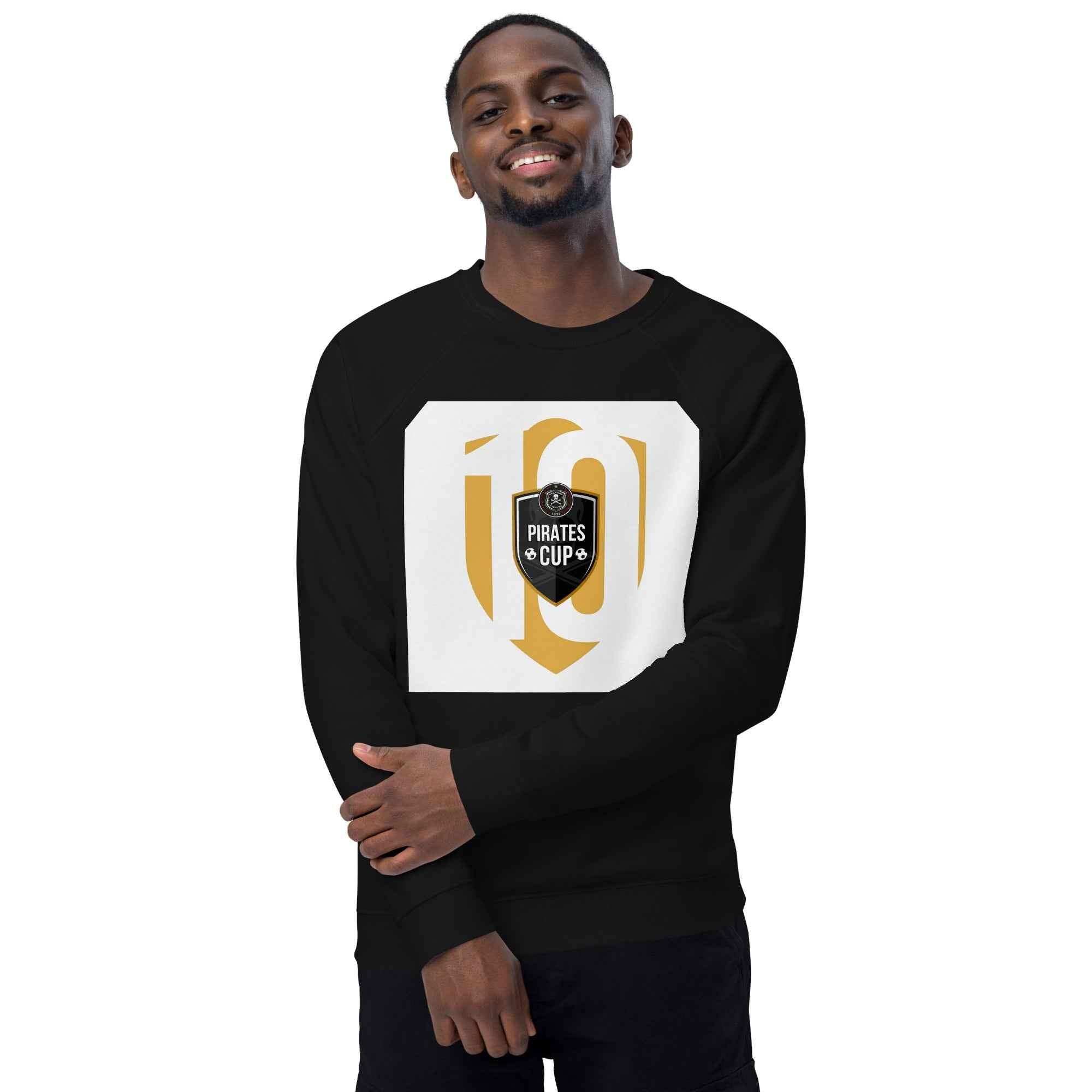 Unisex organic raglan sweatshirt