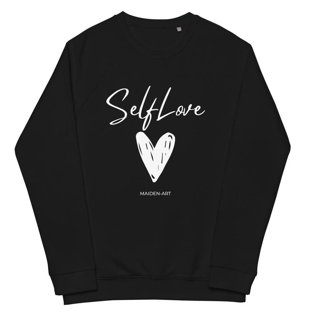 Organic sweatshirt SELF LOVE Unisex organic raglan sweatshirt DC-Maiden-Art