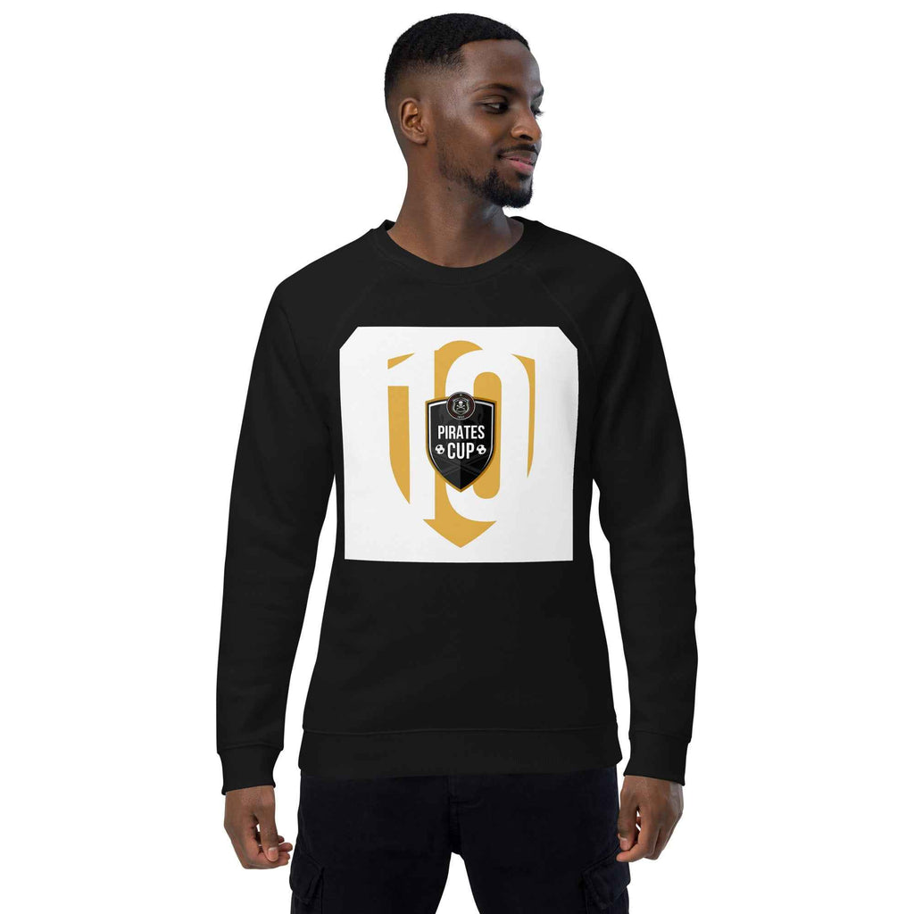 Unisex organic raglan sweatshirt