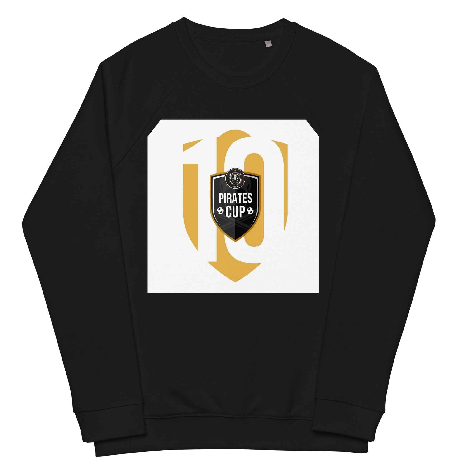 Unisex organic raglan sweatshirt
