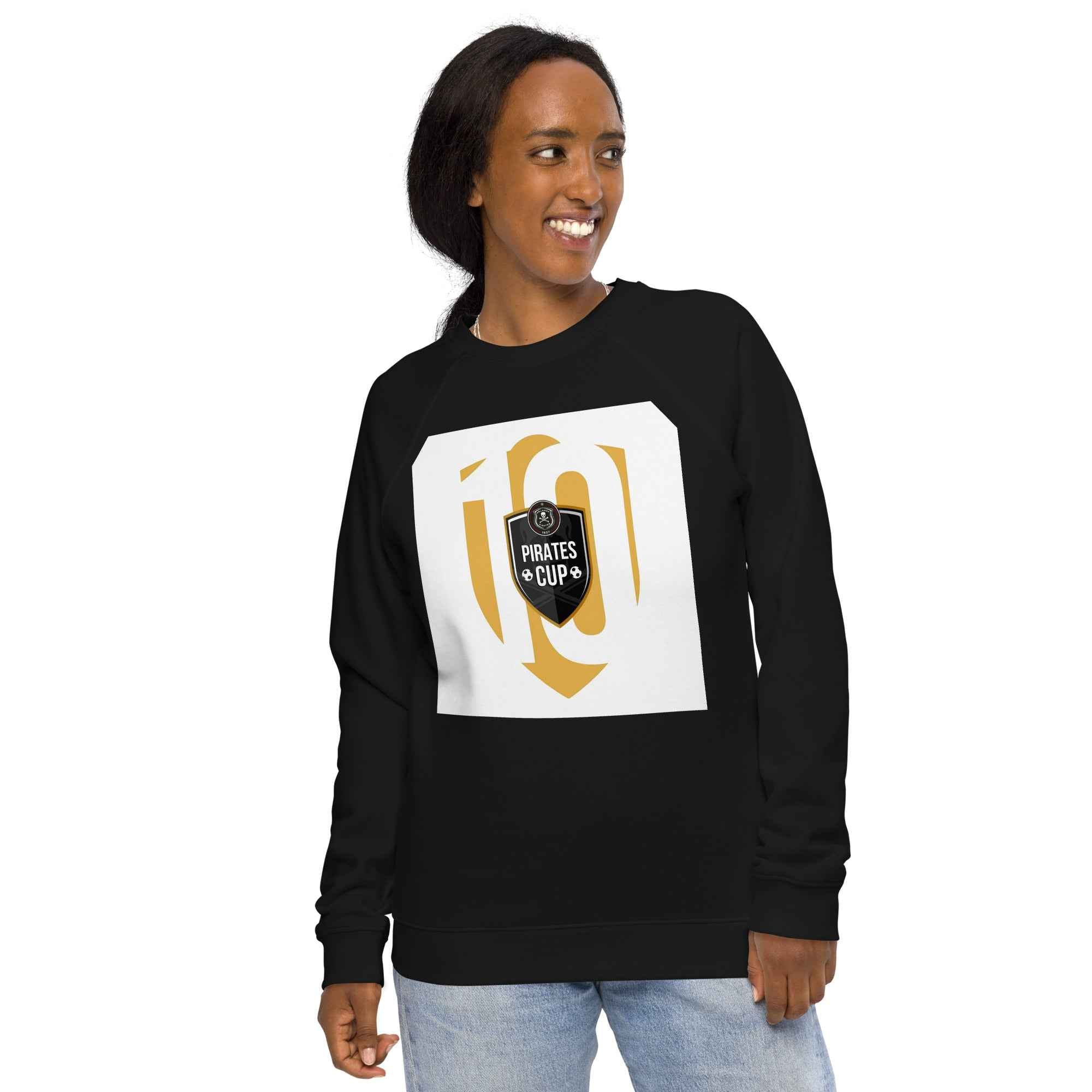 Unisex organic raglan sweatshirt