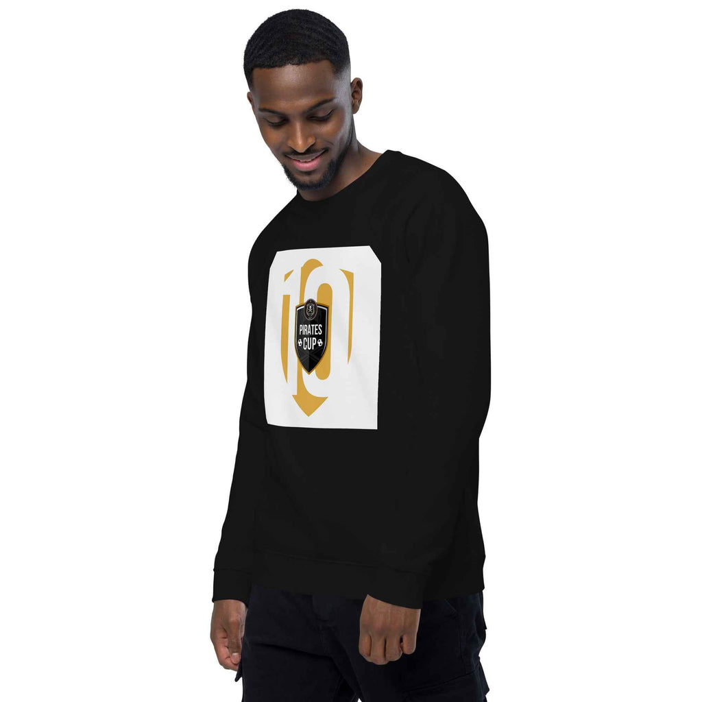 Unisex organic raglan sweatshirt