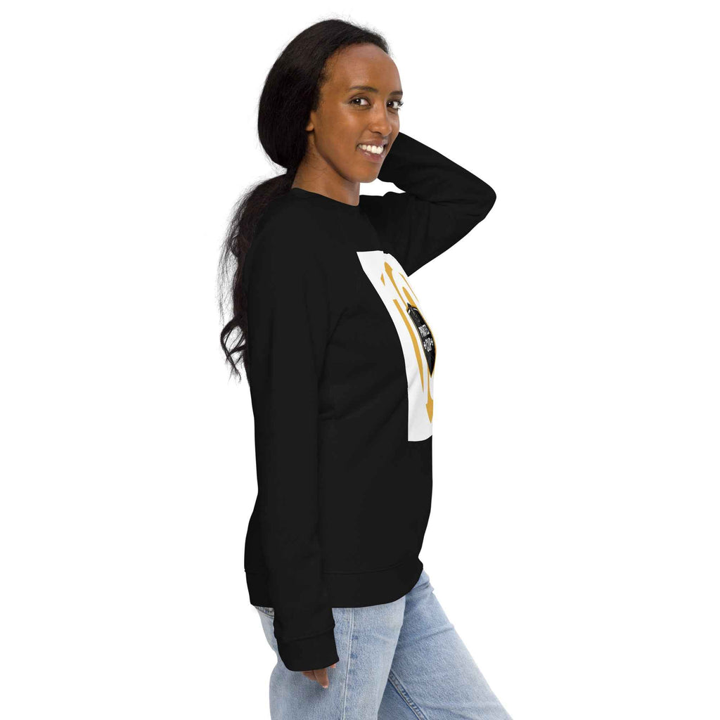 Unisex organic raglan sweatshirt