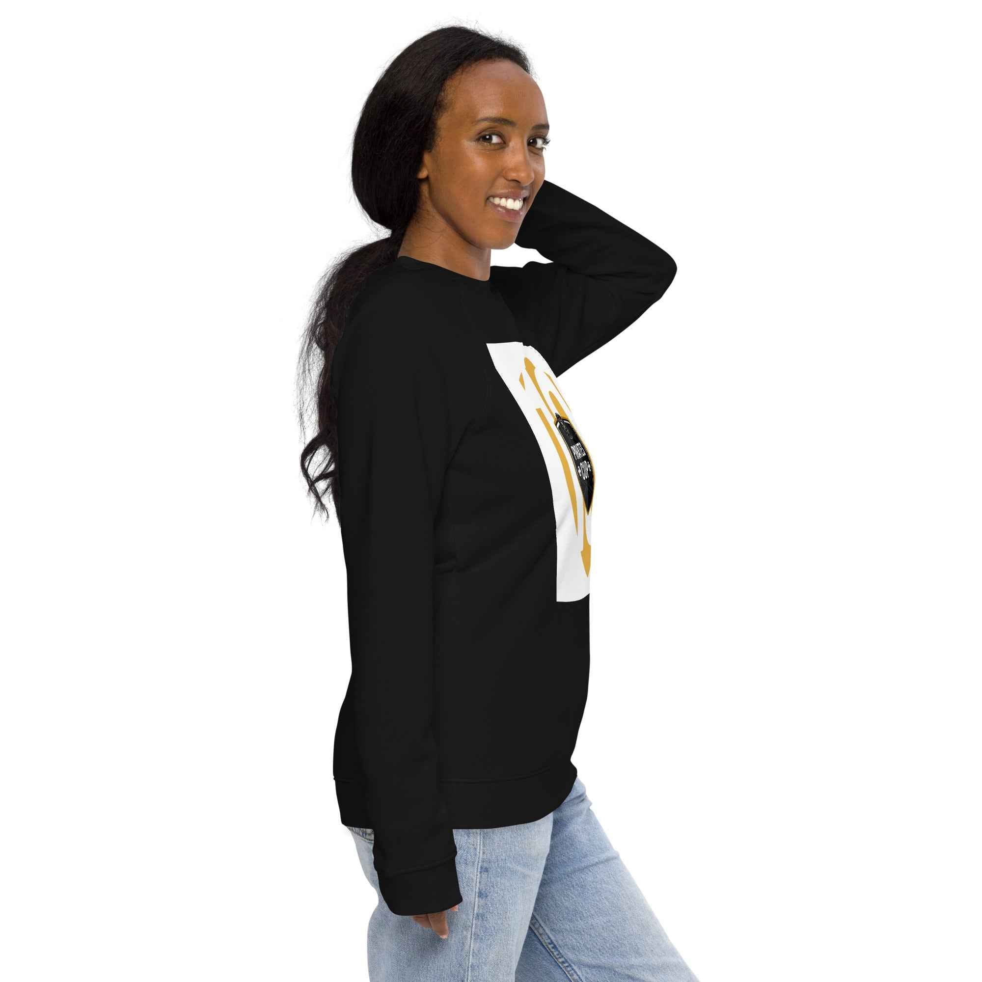 Unisex organic raglan sweatshirt