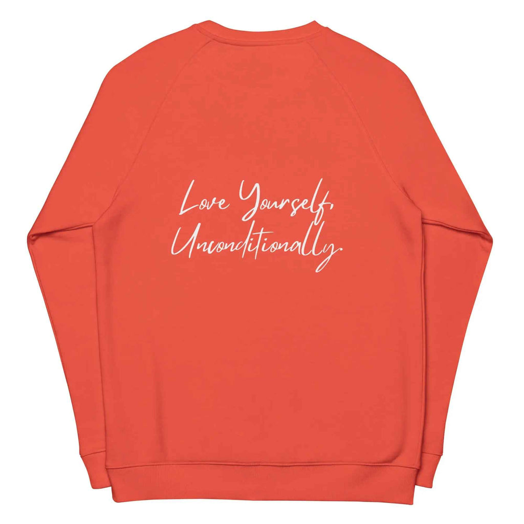 Organic sweatshirt SELF LOVE Unisex organic raglan sweatshirt